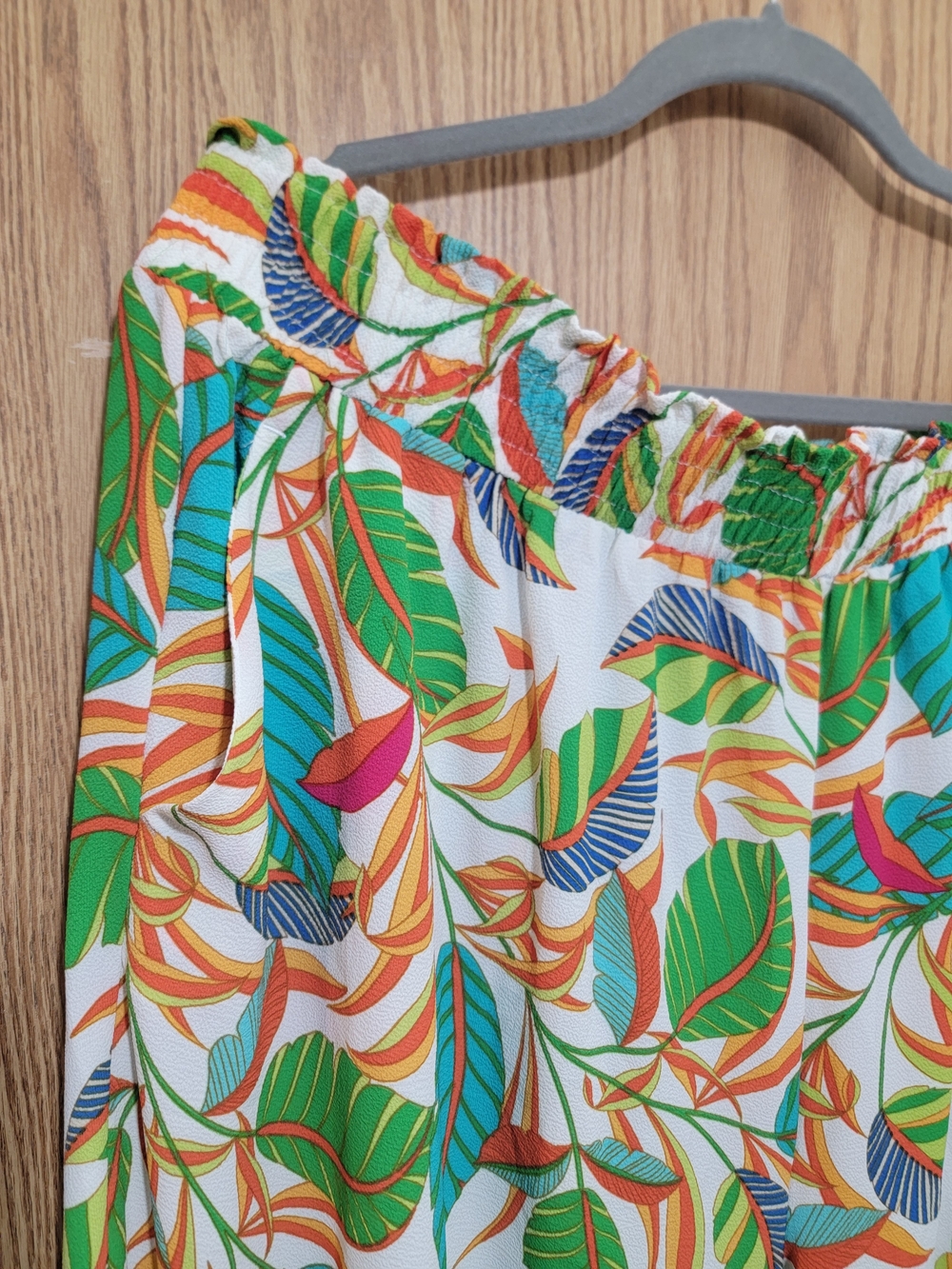 Rose + Olive Tropical Wide Leg Pants | 2X | Farm Rio Inspired Resort Print - Picture 3 of 6